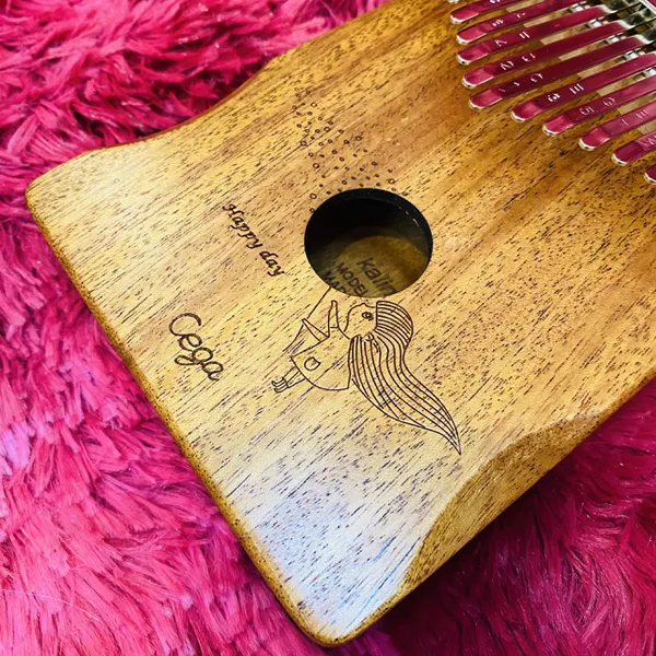 Đàn kalimba 17 phím đáng yêu hình cô gái k1