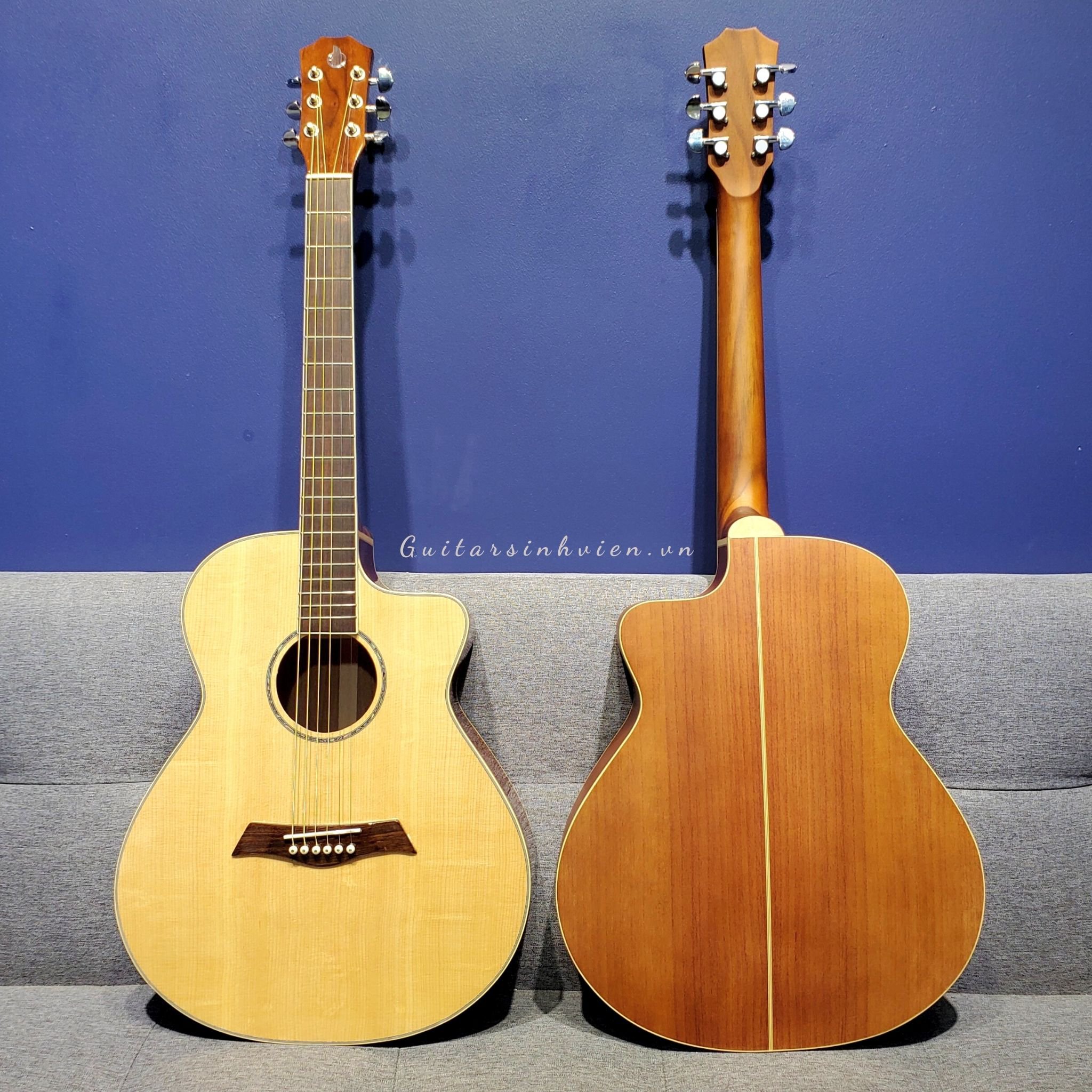 Đàn guitar acoustic gỗ hồng đào tự nhiên cao cấp SV-A4