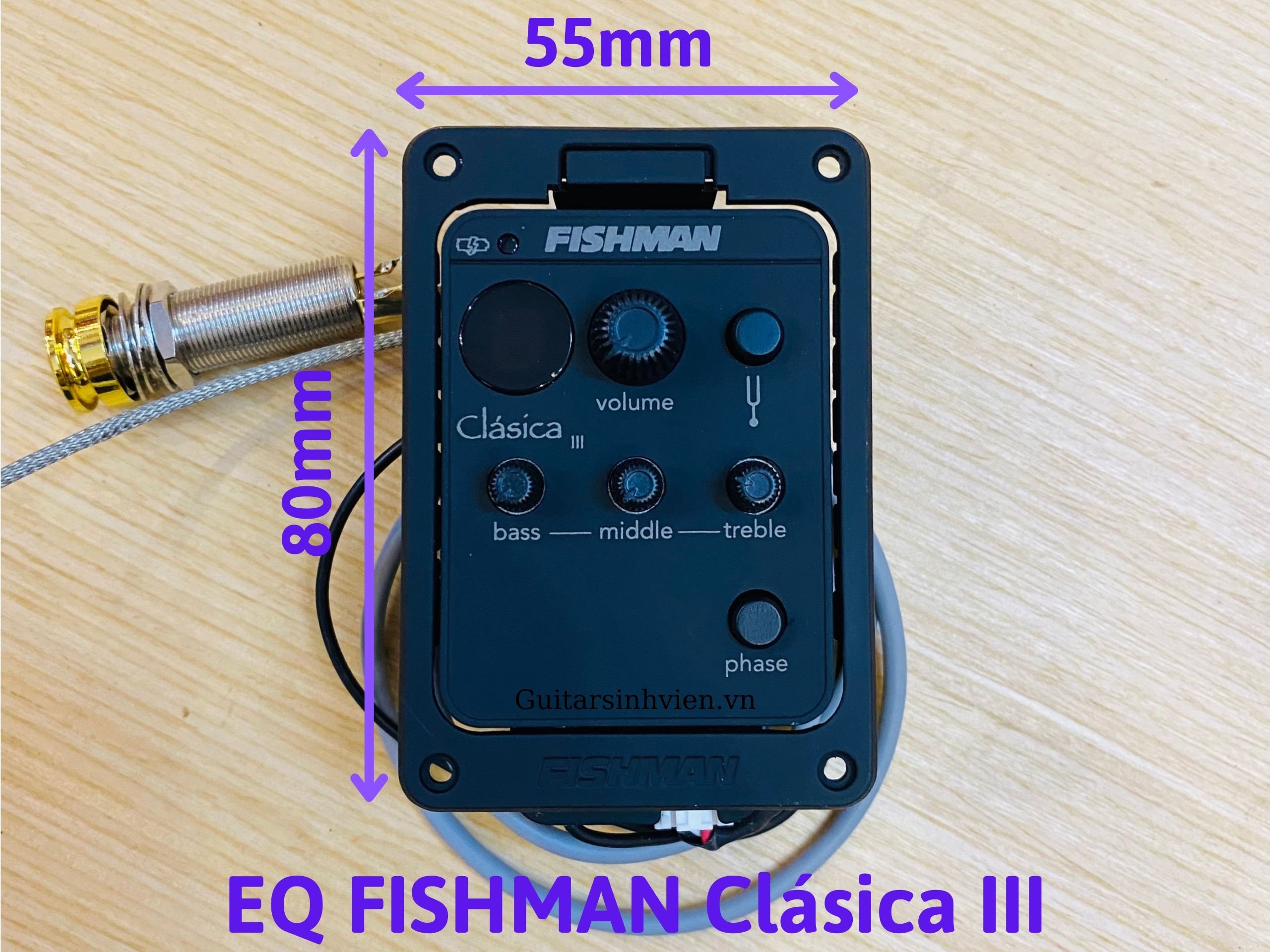 Lắp EQ Fishman Clásica III 201 Chính Hãng  - Uy Tín - Tại HCM