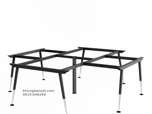 Chân cone 2 tầng, khung chân bàn cụm 4 người: PV- G4CA2