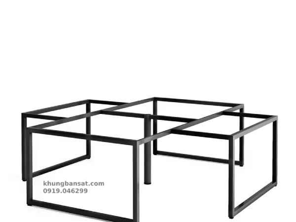 Chân kiềng 40x40, khung chân bàn cụm 4 người: PV-G4K4