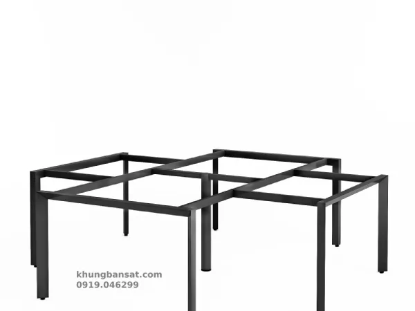 Chân tam giác, khung chân sắt bàn cụm 4 người: PV- G4TG