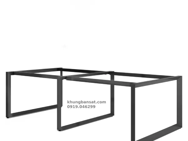 Chân tam giác, khung chân sắt bàn cụm 4 người: PV- CN4TGK