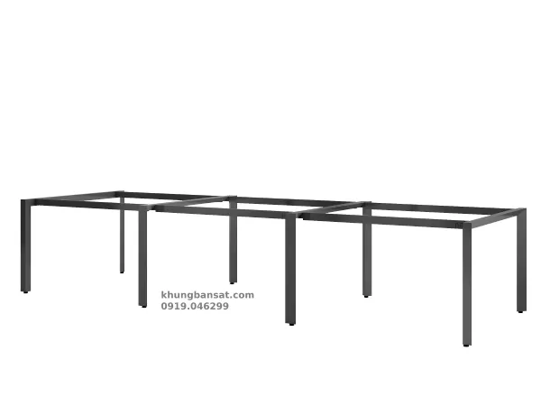 Chân sắt tam giác, khung chân sắt bàn cụm 6 người: PV- C6TG