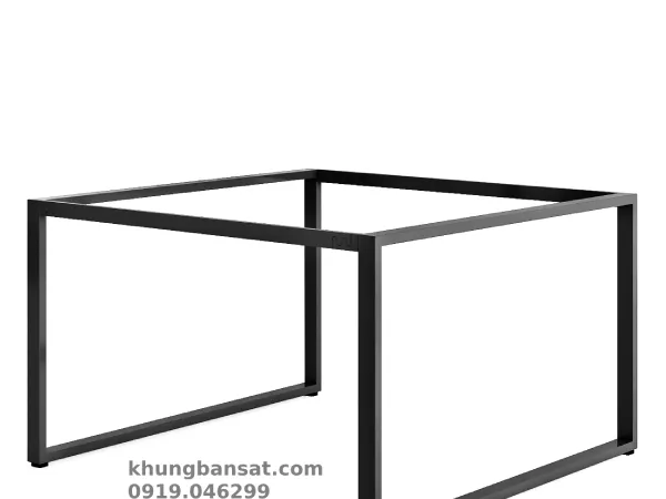 Chân kiềng 25x50, khung chân bàn cụm 2 người: PV-C2U25K