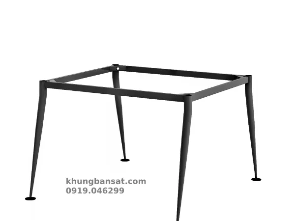Chân cone 1 tầng, khung chân bàn cụm 2 người: PV- C2C1