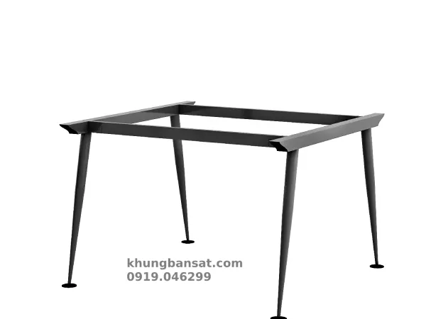 Chân cone 1 tầng, Khung chân bàn cụm 2 người: PV- C2CA1