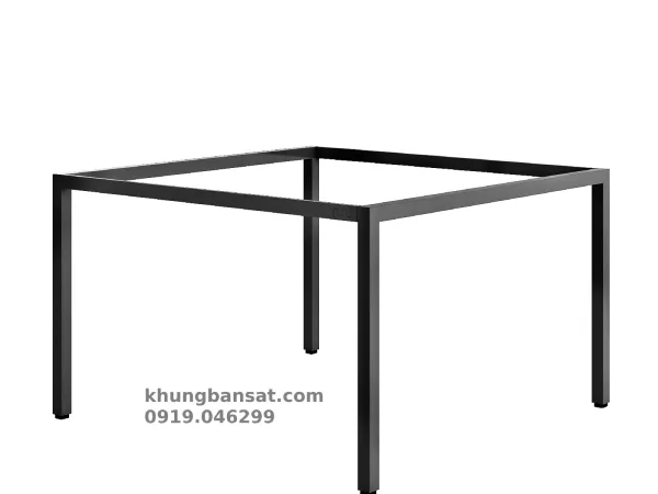 Chân U 40x40, khung chân bàn cụm 2 người: PV-C2V4U
