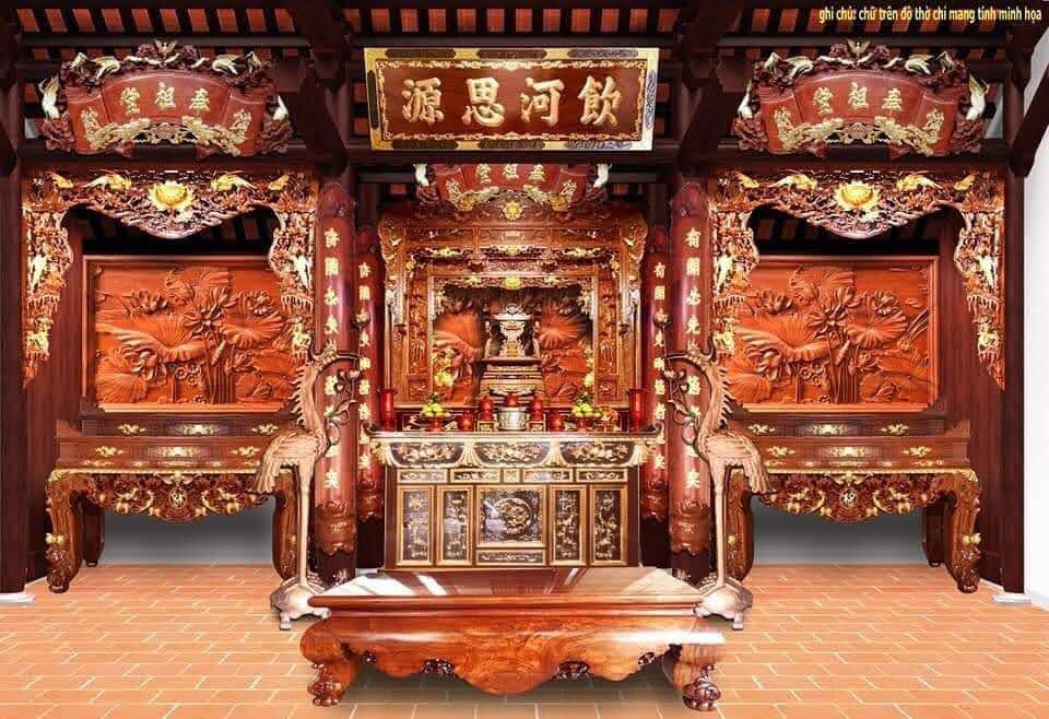 án gian gỗ quý đẹp