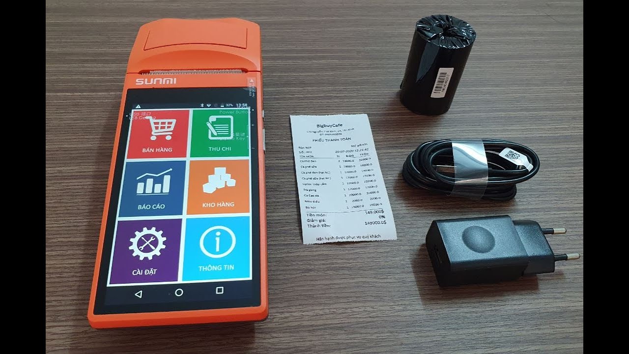MÁY POS CẦM TAY SUNMI CŨ TPHCM MÁY POS CẦM TAY SUNMI CŨ TPHCM