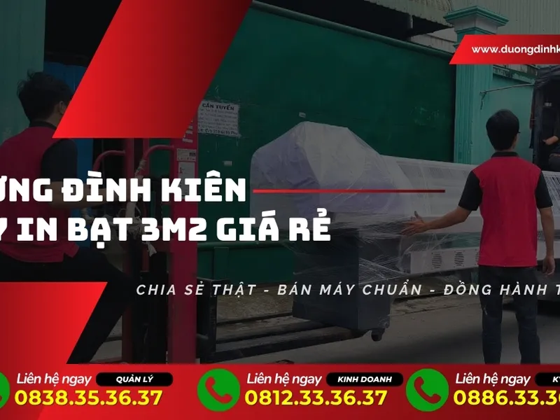 Máy in bạt 3m2 giá rẻ tại Nha Trang - Lắp đặt tận nơi, bảo hành 6 - 18 tháng