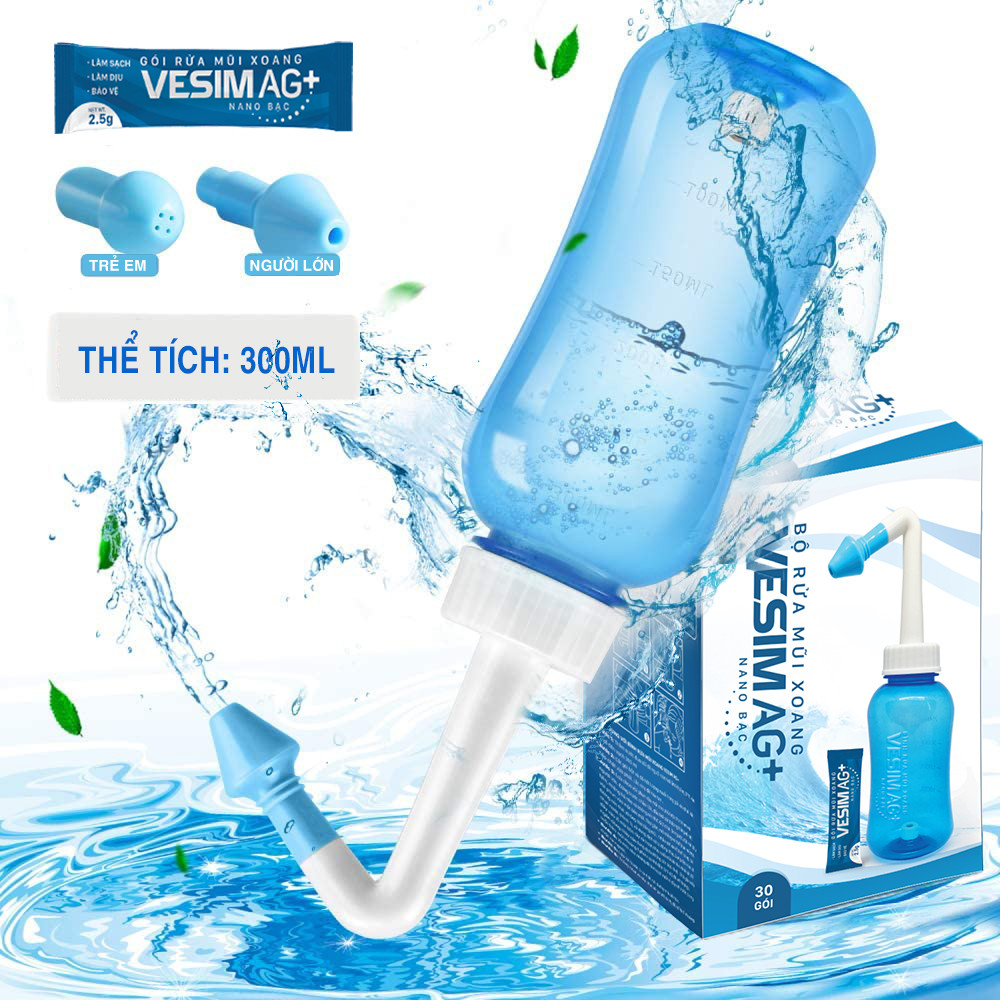 Bộ rửa mũi Vesim AG+ hỗ trợ phòng ngừa Covid-19 hiệu quả