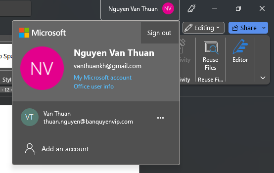 Dùng tài khoản Google đăng ký tài khoản Microsoft