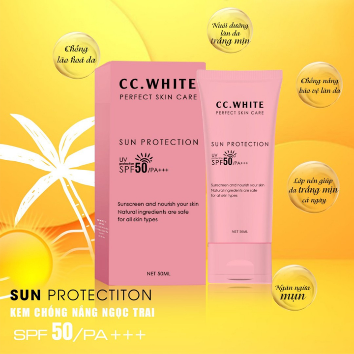 Kem chống nắng Sun Protection CC White