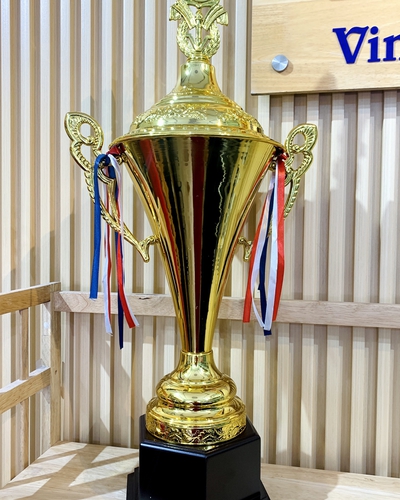 Cúp kim loại mạ vàng Size To