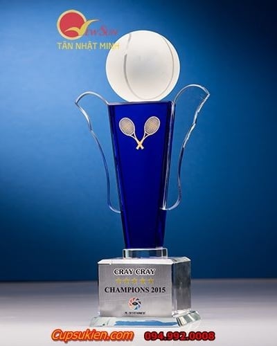 Cúp pha lê nhập -4 Thay quả cầuTennis, Bóng đá, Golf  