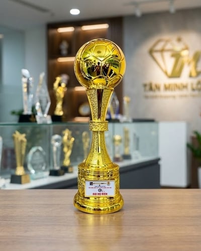 Cúp kim loại mạ vàng Bóng Đá