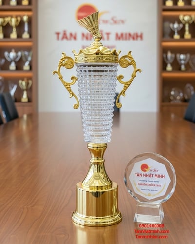 Cúp pha lê tennis Cúp thể thao 10