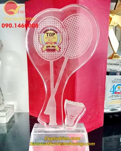 Cúp pha lê cầu lông Cúp thể thao 19