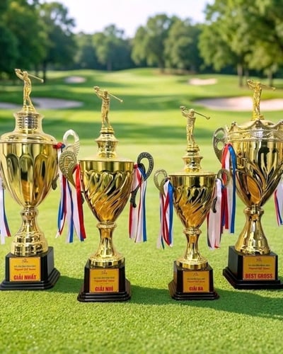 Cúp golf, Cúp golf kim loại đẹp 