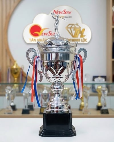 Cúp golf kim loại Màu bạc đẹp Size Lớn - 87