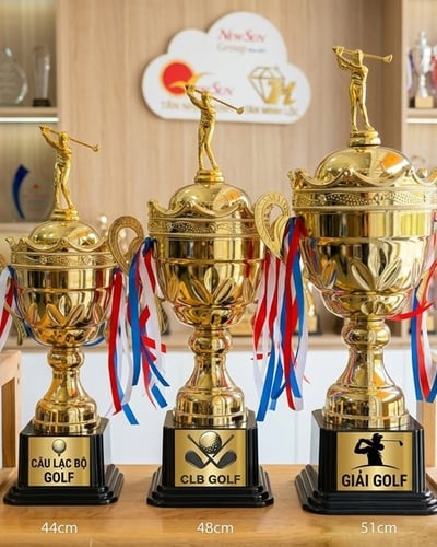 Cúp golf đẹp kim loại lưu niệm mới 6