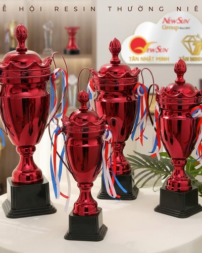 Cúp ĐẸP Dùng Cho Các Giải Thể Thao, Đa Màu Sắc, Thay Chóp Theo Môn Thể Thao