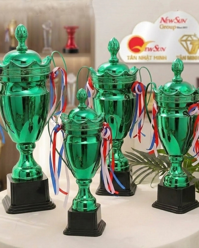 Cúp ĐẸP Dùng Cho Các Giải Thể Thao, Đa Màu Sắc, Thay Chóp Theo Môn Thể Thao