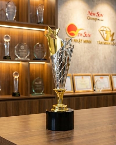 Cúp kim loại mạ Bạc - 2