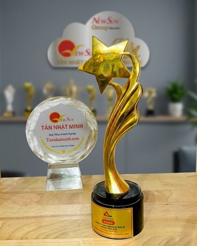 Cúp lưu niệm 22- thân kim loại 