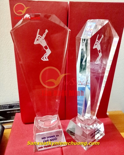 Cúp pha lê tennis, cầu lông 18