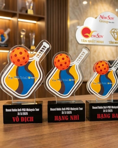 Kỷ niệm chương, Cúp pha lê Pickleball Đẹp - (8)