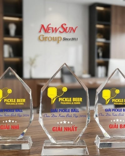 Kỷ niệm chương, Cúp pha lê Pickleball Đẹp - (6)