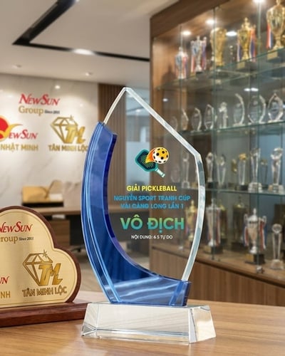 Kỷ niệm chương, Cúp pha lê Pickleball Đẹp - (9)
