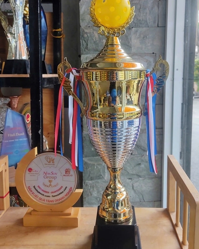 Cúp Pickleball Kim Loại Cho Giải Thể Thao
