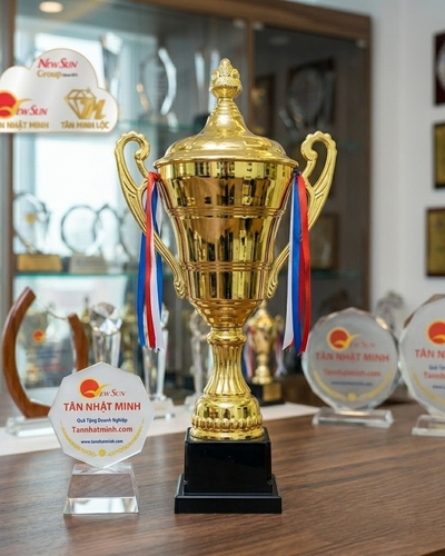 Mua Cúp thể thao kim loại bóng đá giá rẻ