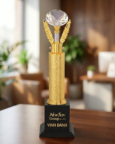 Đặt Mua Cúp Ấn Độ, Cúp Vinh Danh Lưu Niệm Đẹp (693)