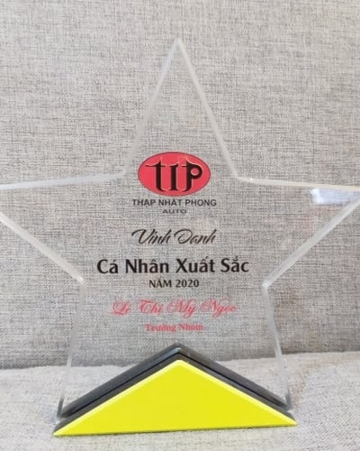 kỷ niệm chương Pha lê đẹp In nhanh 16