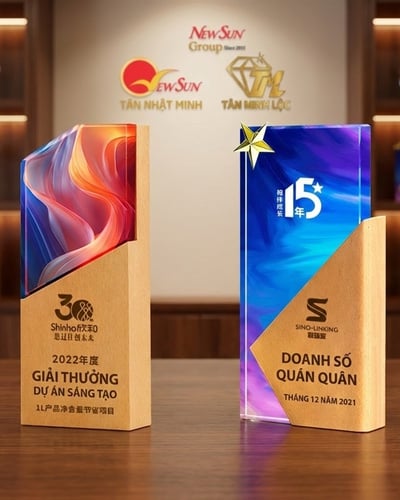 Cúp kỷ niệm chương Pha lê Nhập Khẩu - Hằng sẵn 1