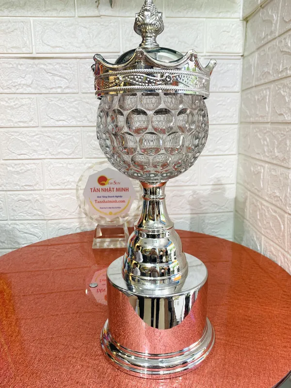 Cúp kim loại mạ Bạc - 1