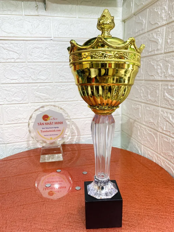 Cúp lưu niệm kim loại 42
