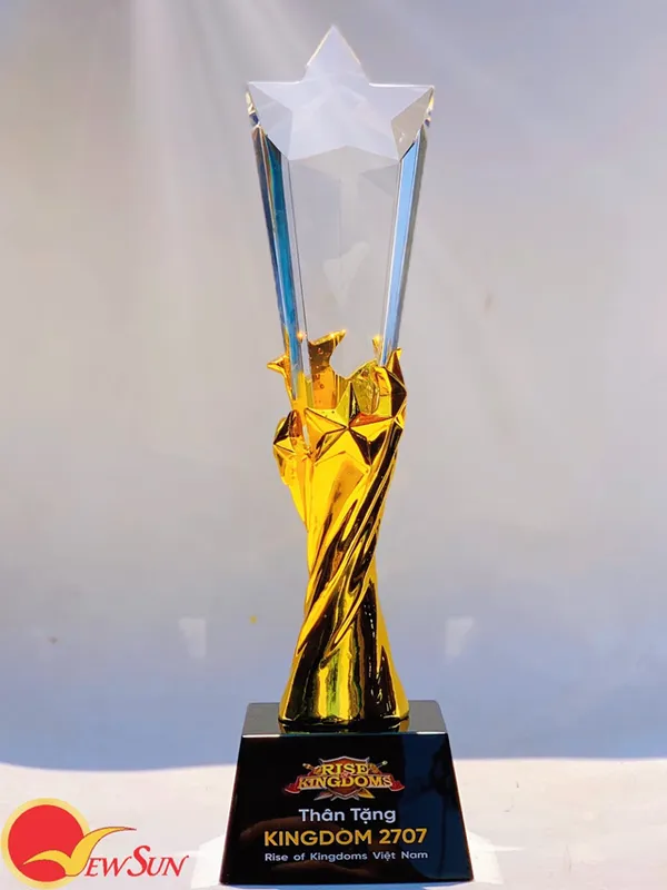 Cúp lưu niệm - Si mạ vàng New 27