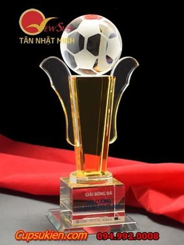 Cúp pha lê nhập -5 Thay quả cầuTennis, Bóng đá, Golf  