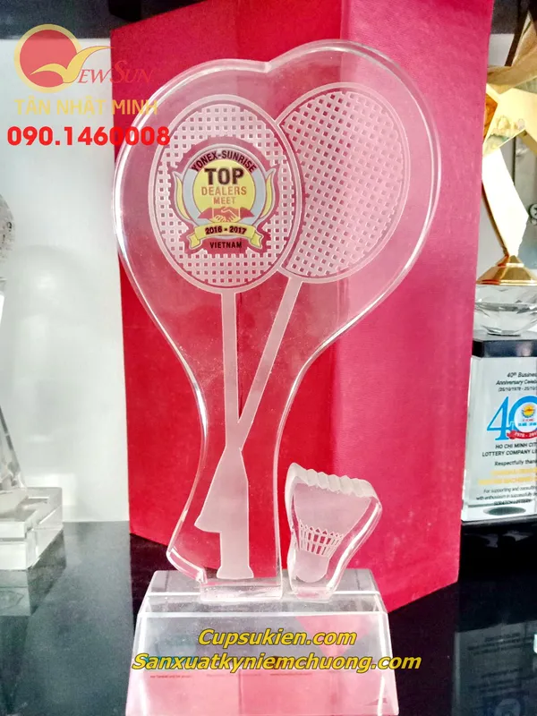 Cúp pha lê cầu lông Cúp thể thao 19