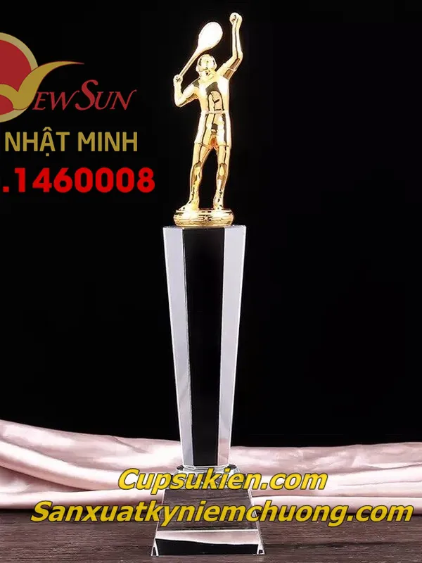 Cúp pha lê tennis, cầu lông 17