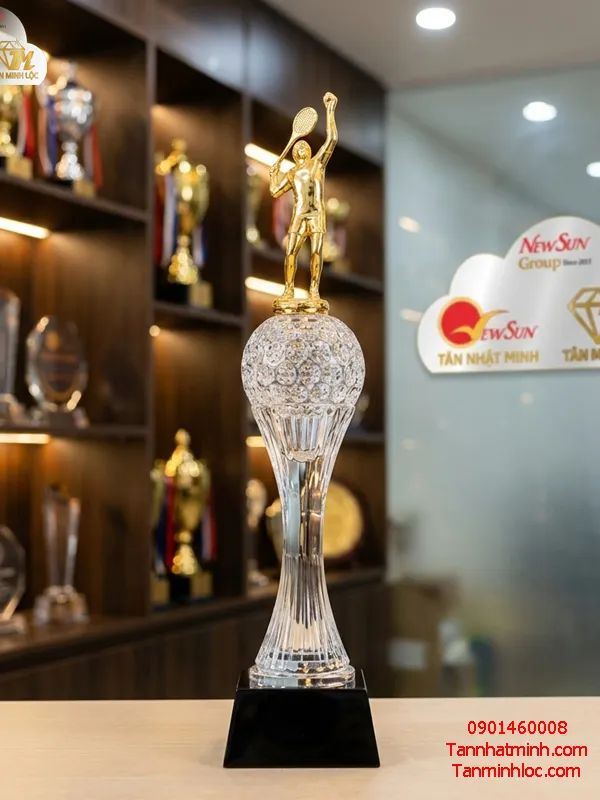 Cúp pha lê tennis, cầu lông Cúp thể thao 12