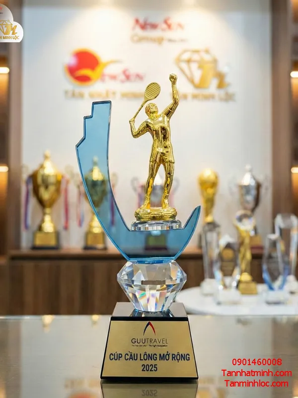 Cúp pha lê tennis, cầu lông Cúp thể thao 11