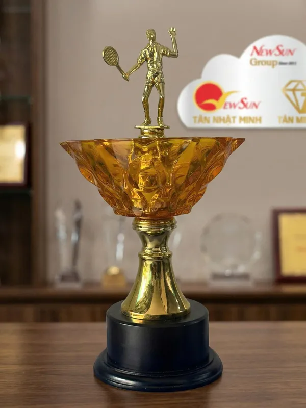 Cúp pha lê tennis - cầu lông, Cúp thể thao 15