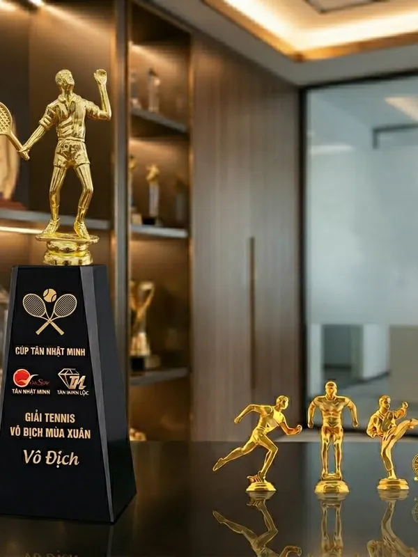 Cúp pha lê tennis Cúp thể thao 4