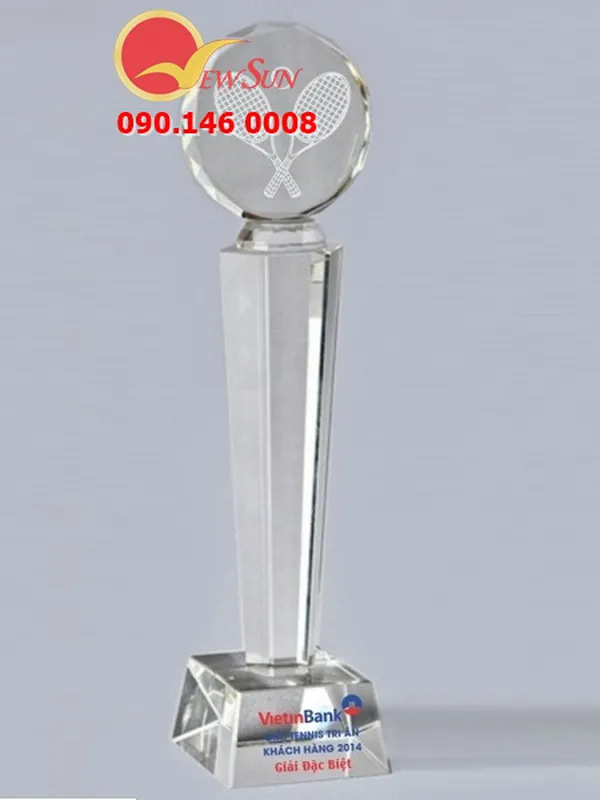 Cúp pha lê tennis Cúp thể thao 8